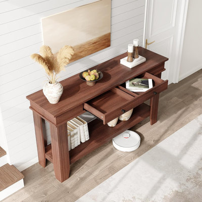 Console de 54 po avec 2 tiroirs spacieux