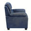 Canapé moelleux en tissu texturé bleu-358075652