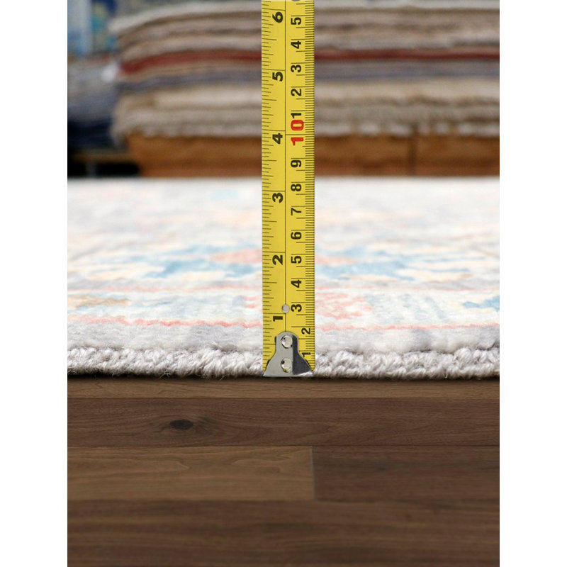 Canvello Oushak Hand-Knotted Wool Grey Area Rug- 9'1" X 12'3"