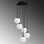 Lustre réglable élégant, structure en métal noir, 15 x 15 x 45,3 pouces | Hauteur réglable de 15,7 à 45,3 pouces | 5 x douilles E14 (40 W maximum, ampoules non incluses) | Éclairage élégant pour la salle à manger et les espaces de vie-222409772