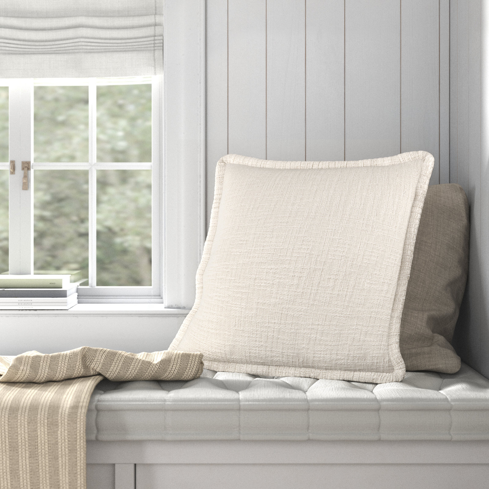 Favela Cotton Pillow Cover, No Fill, 22" H x 22" W x 1" D