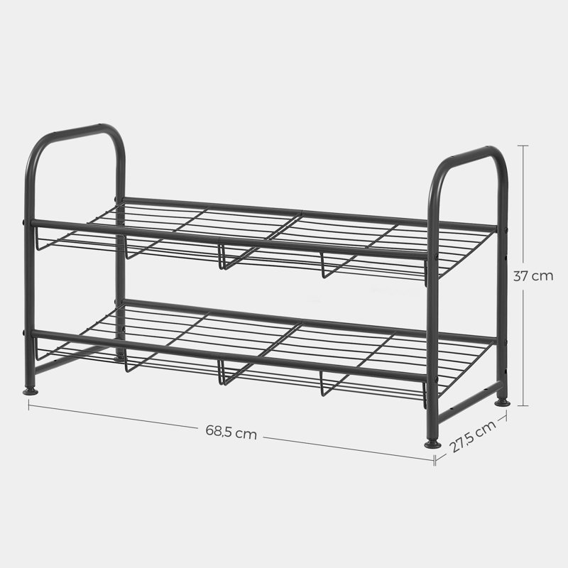 6 Pair Stackable Shoe Rack