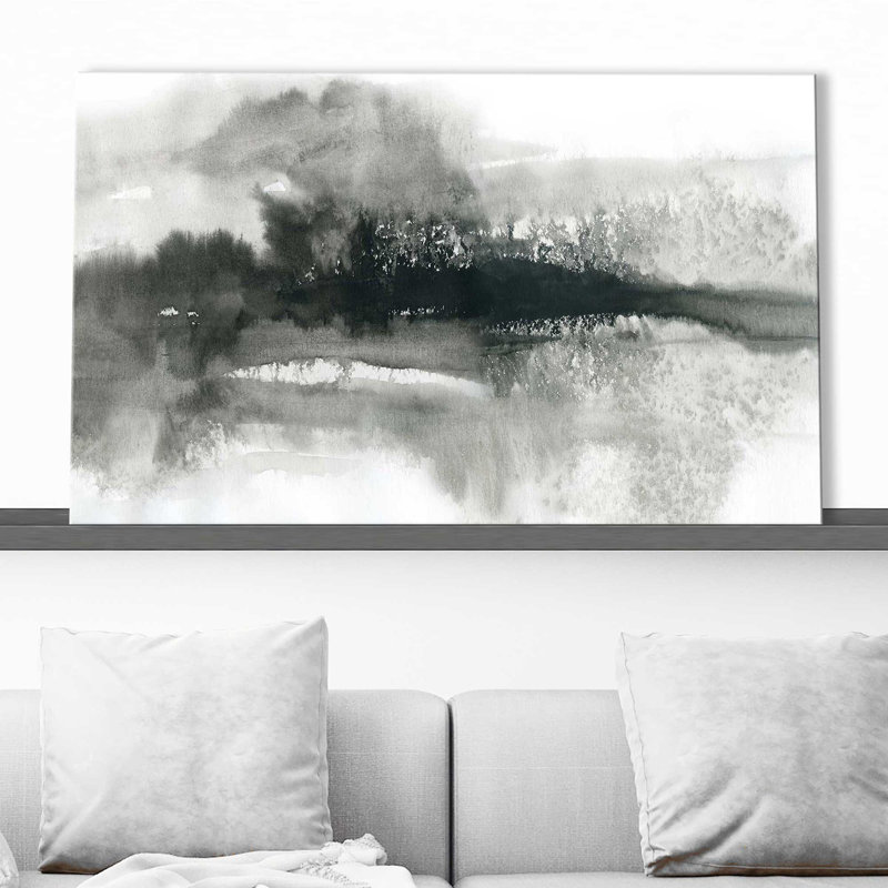 Cadre dramatique par - Peinture, Toile tendue, H 28 po x l 48 po x P 1,5 po