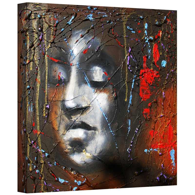 « last pensées » par susi franco, reproduction d’art sur toile tendue, H 24 po x l 24 po