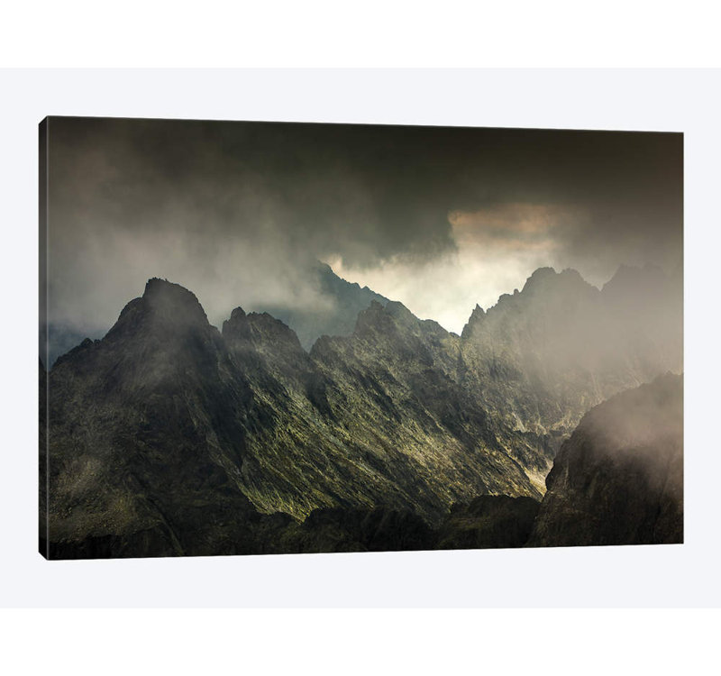 « pologne, tatra montagnes, rysy ii », reproduction de photo sur toile, H 8 po x l 12 po x P 0,75 po