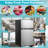 Costway 3.2 Cubic Feet Freestanding Mini Fridge with Freezer