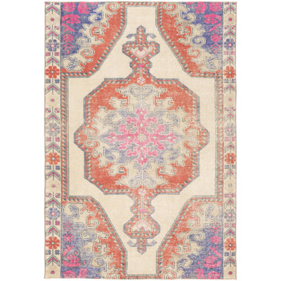 Antique One Of A Kind One-of-a-Kind 4'4" X 6'2" Hand Knotted Area Rug