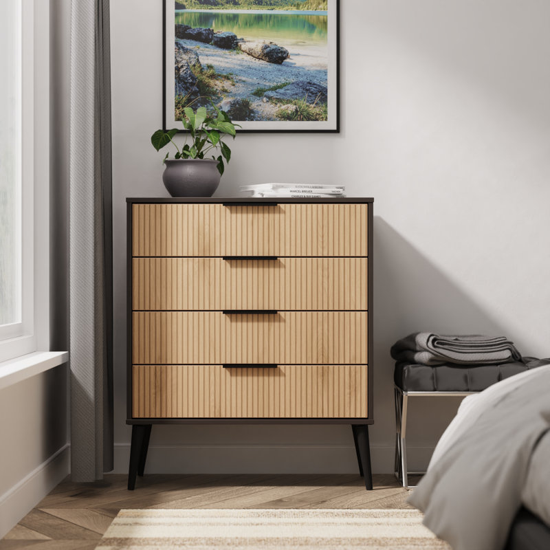 77 cm W Chest of 4 Drawers