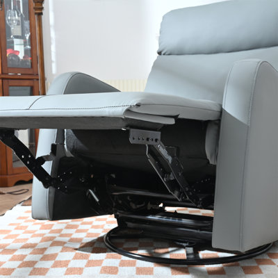 Fauteuil inclinable et pivotant, chaise berçante à 360 degrés, fauteuil coulissant, fauteuil inclinable et pivotant moderne pour chambre à coucher, siège de cinéma maison, support pour téléphone