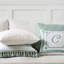Monogram Square Pillow Cover & Insert