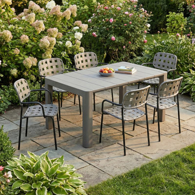 Angella 6 - Person Patio Dining Set with Rectangular Table