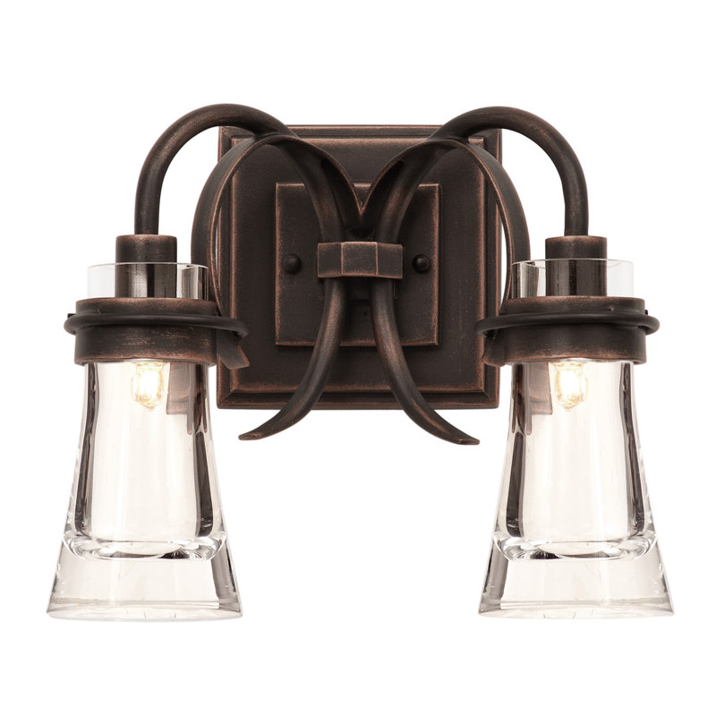 Applique murale en cuivre antique 2 LT Dover Kalco