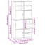 Side Cabinets 4 Pcs "ODDA" 40X24x79 Cm Solid Wood Pine-1886786808