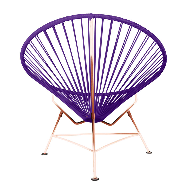 Innit Indoor Handmade Lounge Chair, Purple/Copper