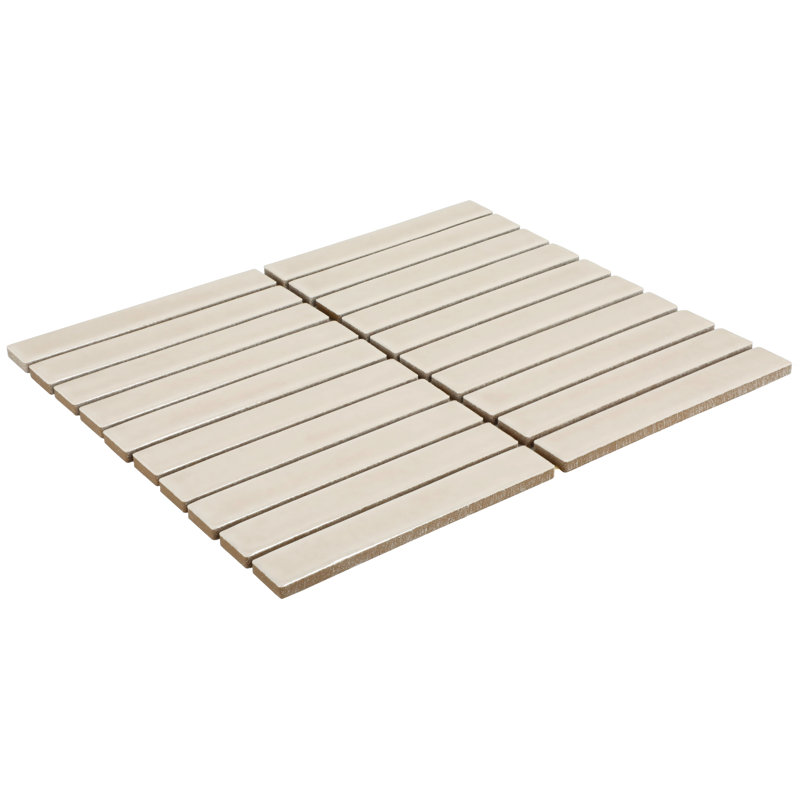 Daltile Artcrafted 1 x 6 Glazed Ceramic Mosaic Tile (10 PCS Per Carton) (10.00 SQFT Per Carton), Dune
