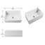 Évier de cuisine de ferme en argile réfractaire 33 po x l 20 po à tablier frontal réversible à tablier simple avec planche à découper, blanc