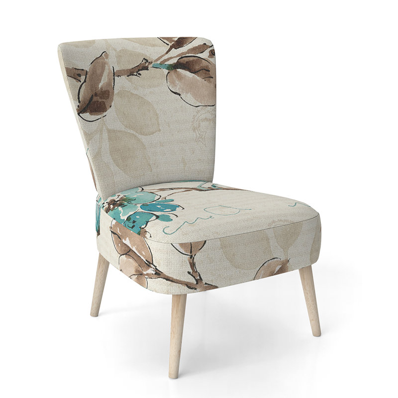 Chaise d'appoint rembourrée Diamonds Minimal Geometric / Cottage, Beige