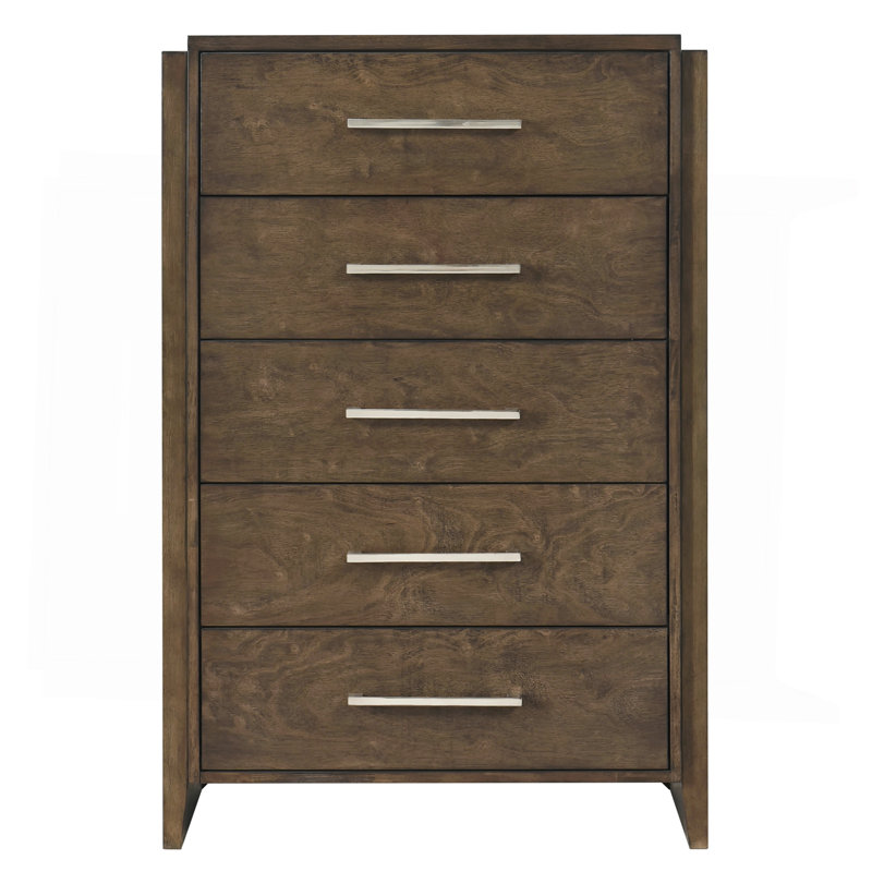 Mobilier de chambre classique classique contemporain à finition noyer foncé 1pc
