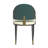 LeisureMod 5-Piece Dining Set, Modern 36-Inch Round Kitchen Table and 4 Upholstered Dining Chairs, PU Leather Mid Century Dinette Set with Metal Pedestal Base for Small Spaces, Apartment, and Café-693532497