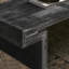 Table basse de qualité supérieure en bois récupéré rectangulaire, finition rustique à deux niveaux, noir antique | Idée de cadeau-1831975513