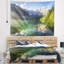 Paysage, montagne, lac, dans les Alpes, tapisserie-28488981