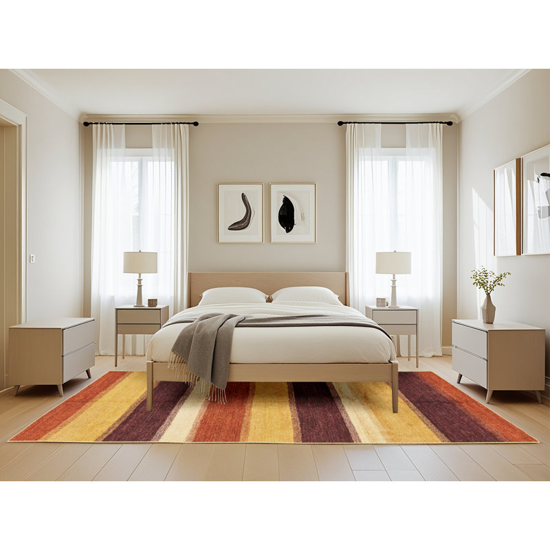Tapis abstrait moderne 2258ABS227, Rectangle de 5 pi x 8 pi