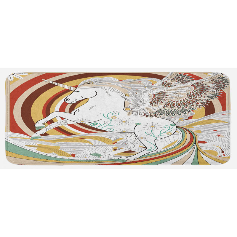 Tapis de cuisine licorne
