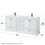 Ensemble de meuble-lavabo double 80 "Deborah-51712448-61133073-97791432