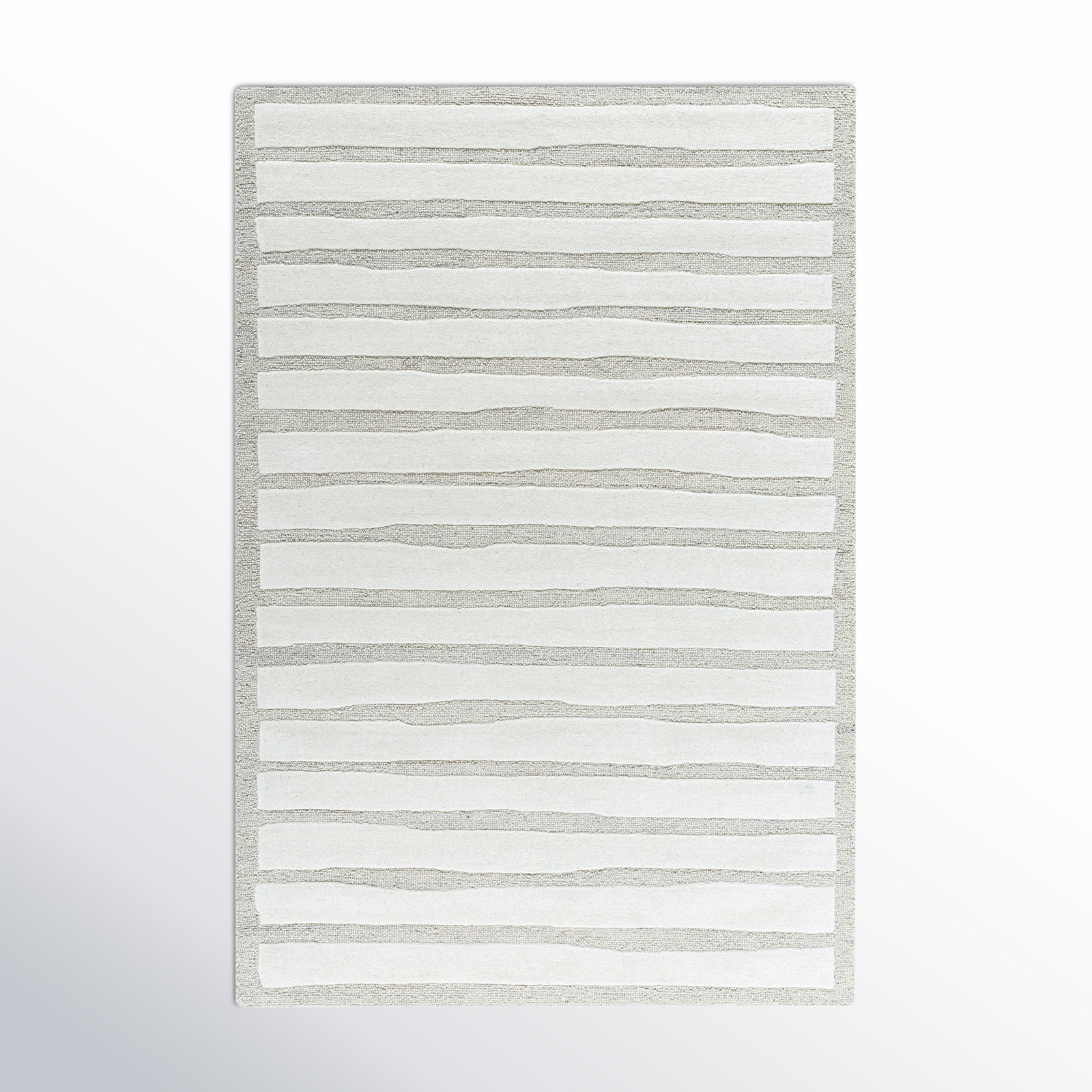 Triton Hand-Tufted Striped Rug, Rectangle 5'7" x 6'