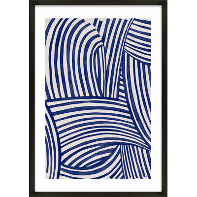 Blue Waves 1 by Marco Marella for Studio M - Framed Wall Art