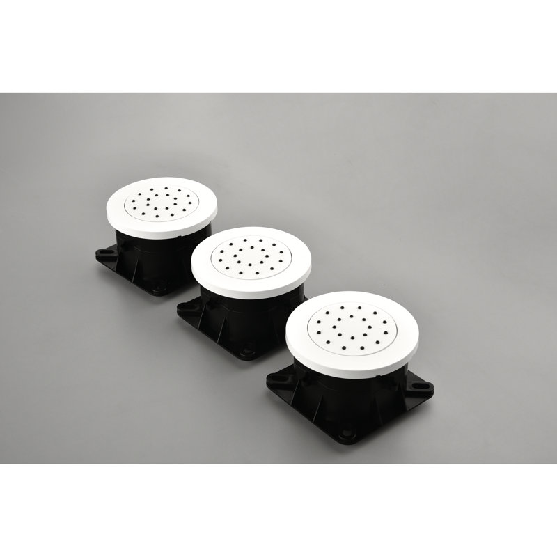 Installation encastrée pour douche à jets corporels - jets de massage carrés, 3 pièces, installation pour spa en ABS, produit