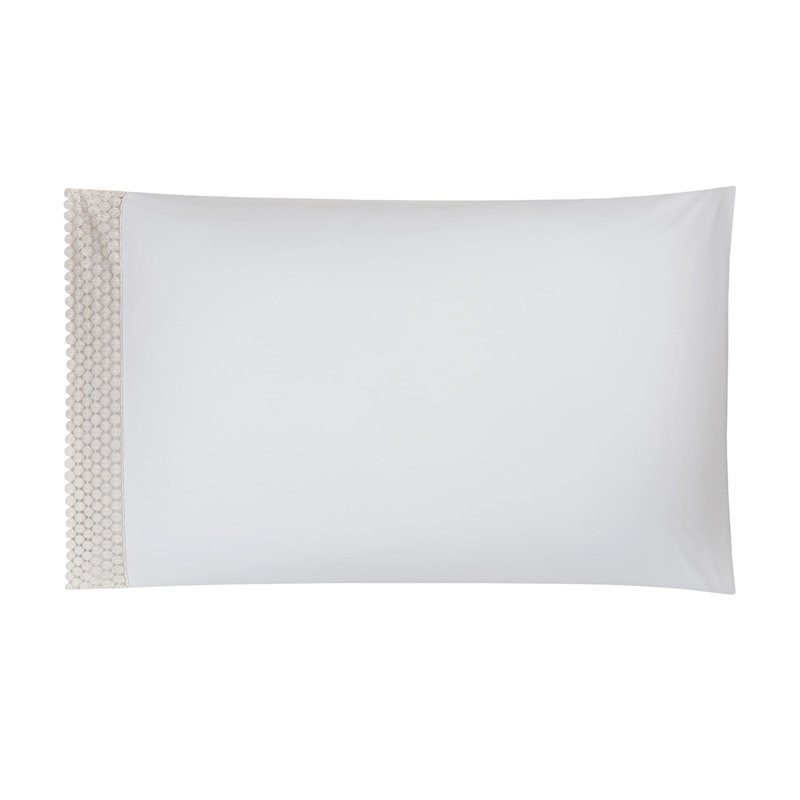 Magnolia Pillow Case, white-white, Standard