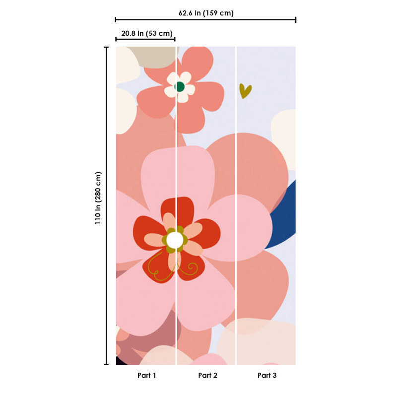 Papier peint floral Dollman