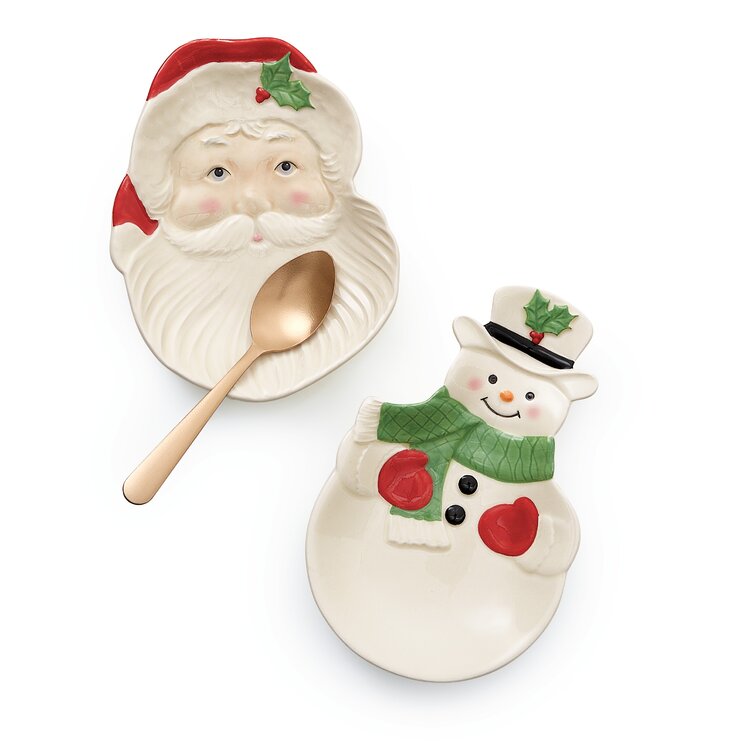 Farberware Holiday Snowman Melamine Spoon Rest 