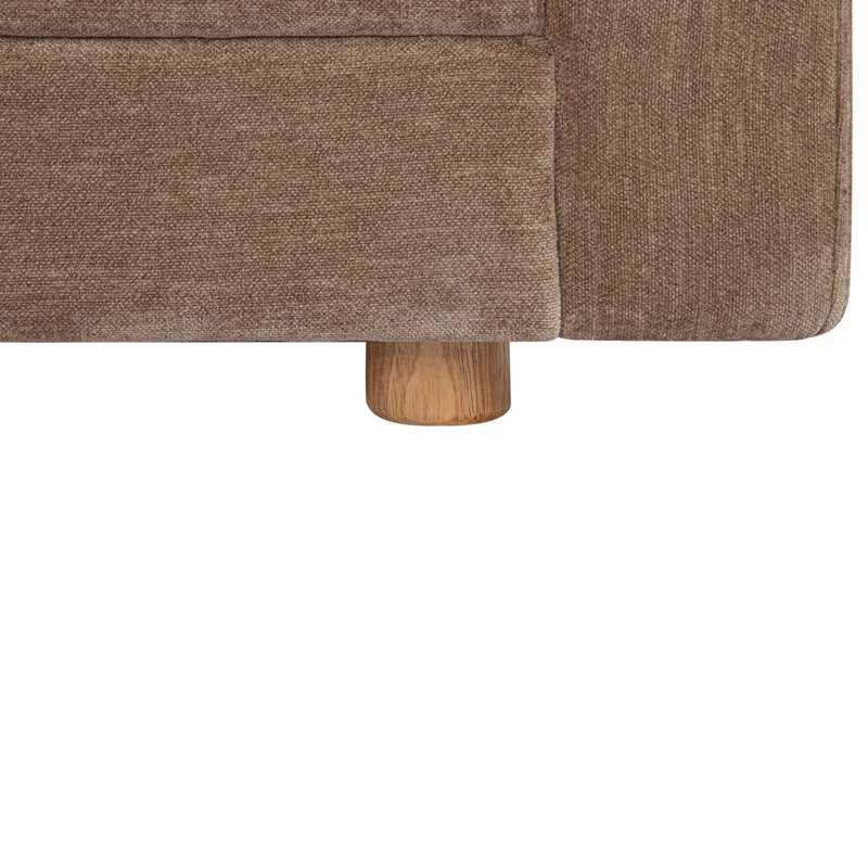 Bryn Upholstered Sectional, Camel Polyester, Left Hand Facing
