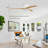 52" Solid Wood Blades Ceiling Fan With Light with Remote Control, Noiseless Reversible Motor, 6 Speed, for Patio Living Room, Bedroom,Indoor. (Matte White +Natural)-1932398575-1932398574
