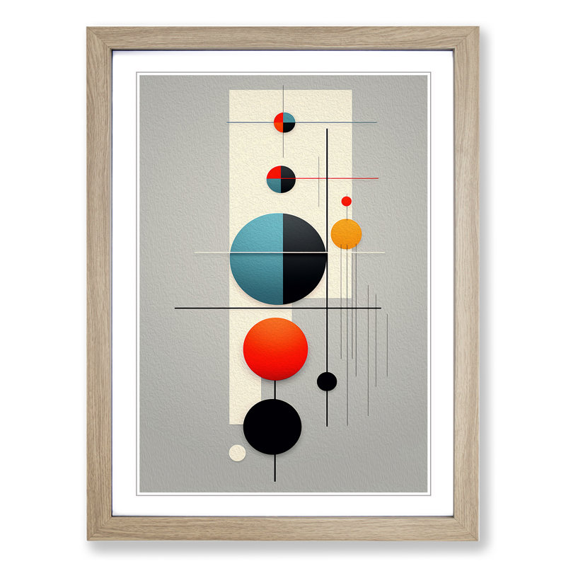 Single Picture Frame Print on Wood, 46cm H x 34cm W, Oak Framed