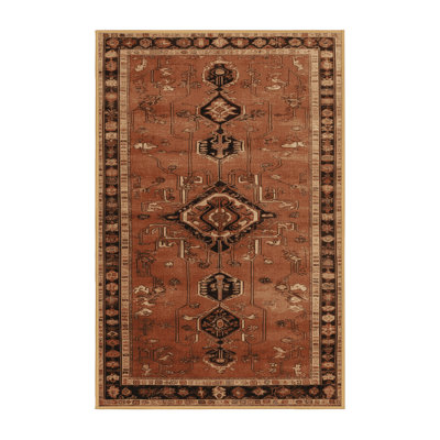 Machine Washable Persian Brown Area Rug