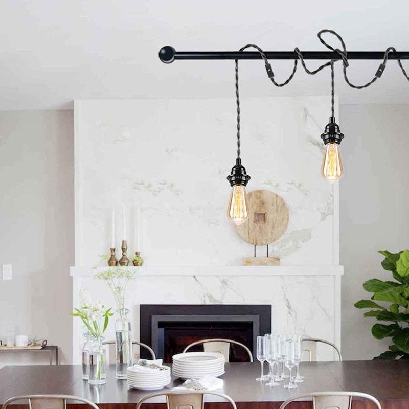 Luminaire suspendu à fiche E26, Naturel