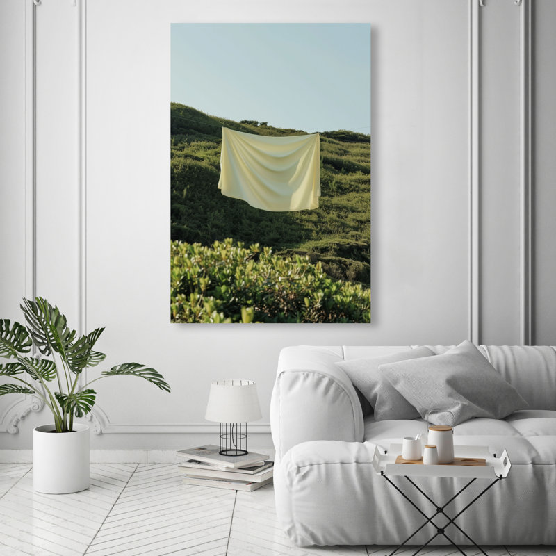 Floating Cotton II Canvas Bath & Laundry Print by Oliver Gal, Black Frame, 10 x 15, 30"H x 20"W, Gallery Wrapped