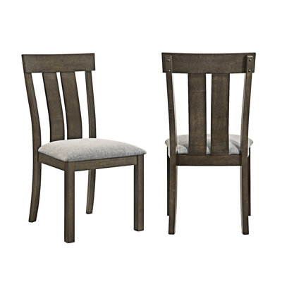 Chaise d'appoint en bois (ensemble de 2)