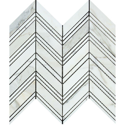 Herringbone Honed Marble Tile