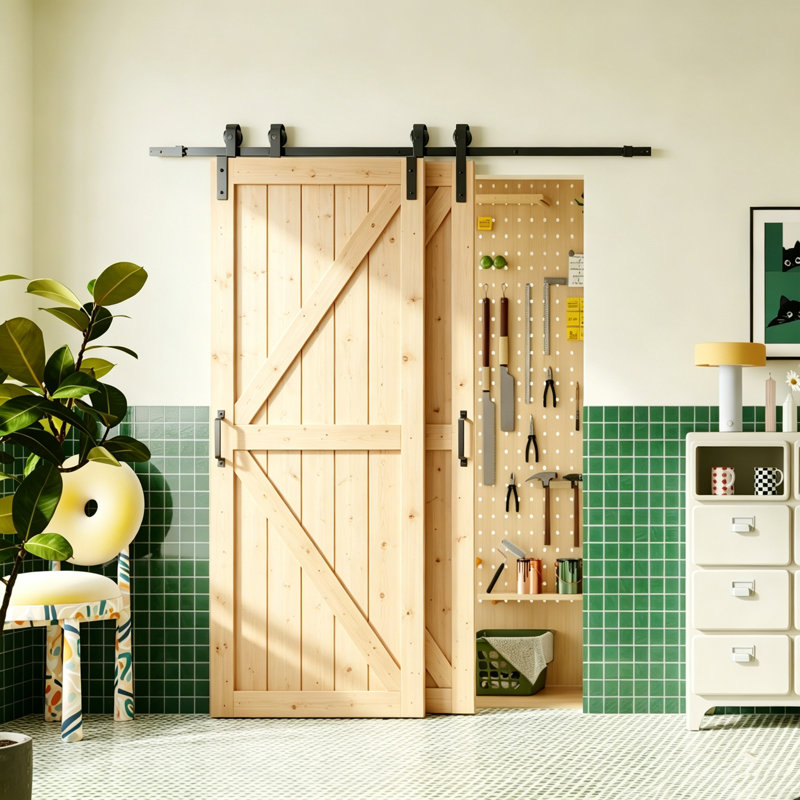 Bypass Barn Doors, 78 po x 84 po