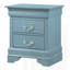 Table de chevet compacte sarcelle traditionnelle-435257566