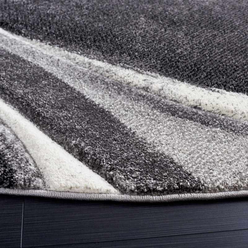Vilica Area Rug in Grey/Ivory, Rectangle 9' x 12'