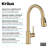 KRAUS Coda 2-Function Single Handle Pull Down Kitchen Faucet In Spot-Free-106899901