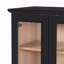 Grande armoire de rangement pour salle de bain avec verre trempé, tablettes réglables et conception à fermeture en douceur pour une organisation moderne en lin autoportante-317607283
