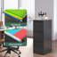 Classeur vertical en métal verrouillable à 3 tiroirs de 15,2 po de largeur - Rangement de bureau à domicile robuste pour format A4 / lettre / légal / F4, assemblage requis-656398689