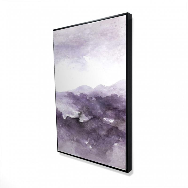 Purple Cloud - Abstract Purple Framed Canvas for Home Decor