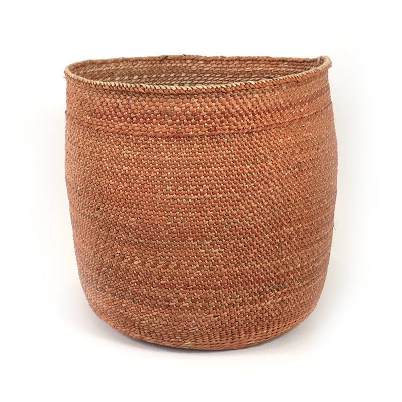 Iringa Basket, 12" H x 12" W x 12" D, Brown